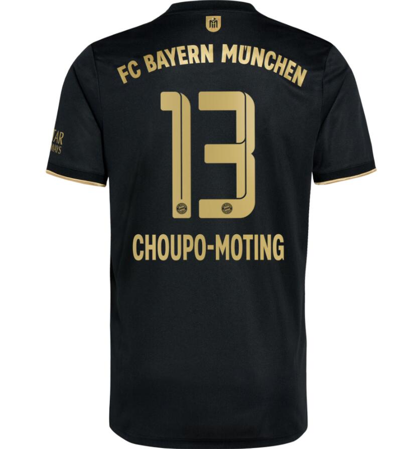 2021/22 FC Bayern Munchen Away Kit Soccer Jersey with Choupo-Moting 13 printing